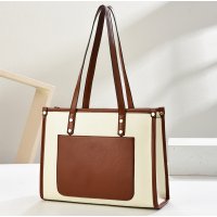 H2069 - Korean Simple Large Tote Bag