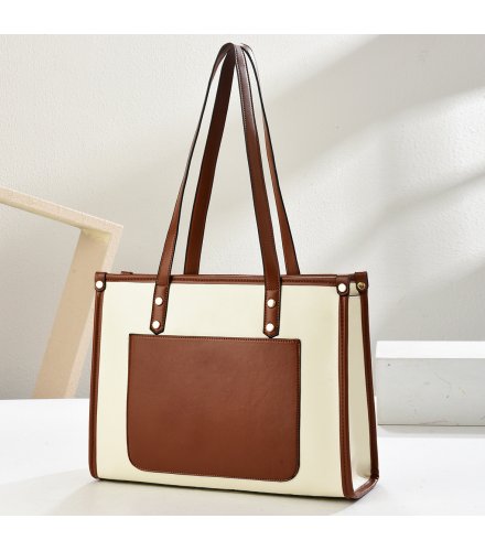 H2069 - Korean Simple Large Tote Bag