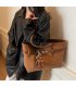H2093 -Vintage Fashion Brown Tote Handbag H2093 -Vintage Fashion Brown Tote Handbag