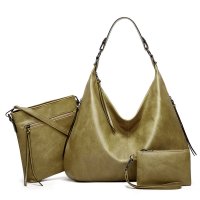 H2099 - Fashion Three-Piece Green Handbag Set