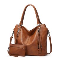 H2101 - Korean Retro 2pc Fashion Handbag set
