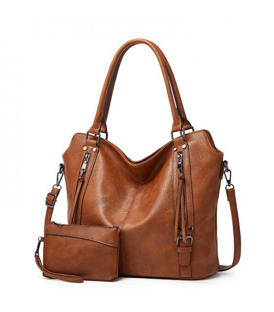H2101 - Korean Retro 2pc Fashion Handbag set
