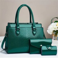 H2119 - American crocodile pattern shoulder slung handbag Set