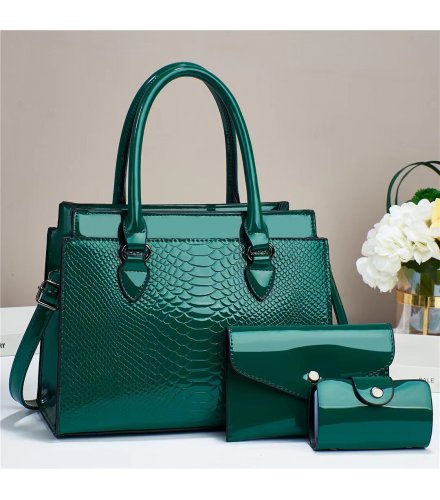 H2119 - American crocodile pattern shoulder slung handbag Set