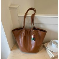 H2157 - Simple Casual Soft Leather Tote Bag
