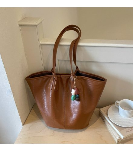H2157 - Simple Casual Soft Leather Tote Bag