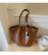 H2157 - Simple Casual Soft Leather Tote Bag