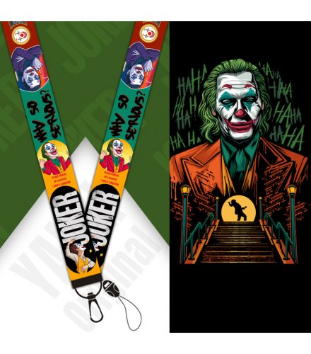 KT001 - Joker mobile phone lanyard keychain
