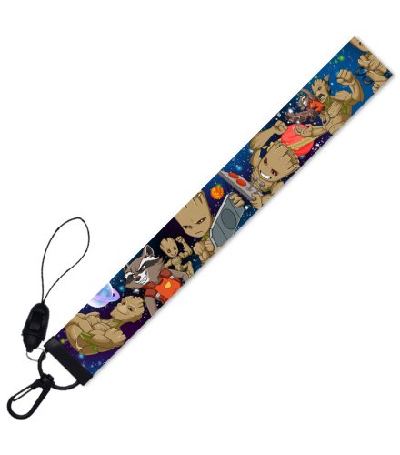 KT007 - Groot Mobile Lanyard Ribbon Keychain