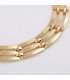 N1590 - metal texture exaggerated necklace