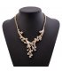 N2383 - Retro short clavicle necklace