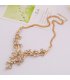 N2383 - Retro short clavicle necklace