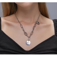 N2432 - Smile round card love pendant