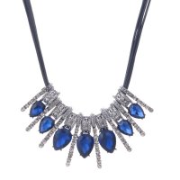 N2575 - Blue Gemstone Pendant Necklace