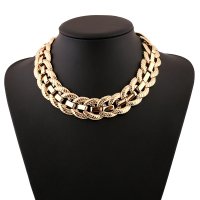 N2658 - Gold Chain Thick Necklace