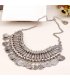 N2663 - Vintage Coin Tassel Necklace
