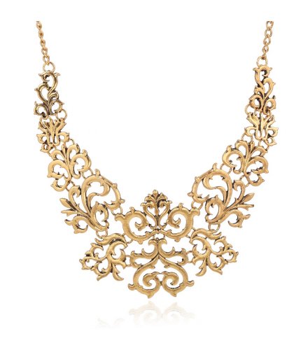 N2665 - Hollow Carved Retro Necklace