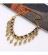 N2666 - Tassel Leaf Drop Necklace
