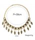 N2666 - Tassel Leaf Drop Necklace