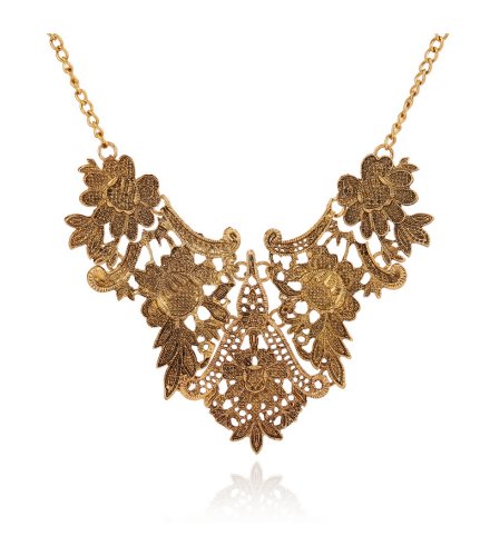 N2667 - Hollow Carved Retro Necklace
