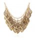 N2670 - Layered Tassel Leaf Necklace