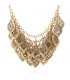 N2670 - Layered Tassel Leaf Necklace