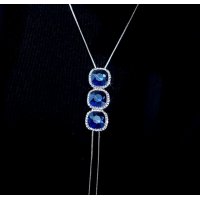 N2680 - Butterfly Droplet Gemstone Necklace