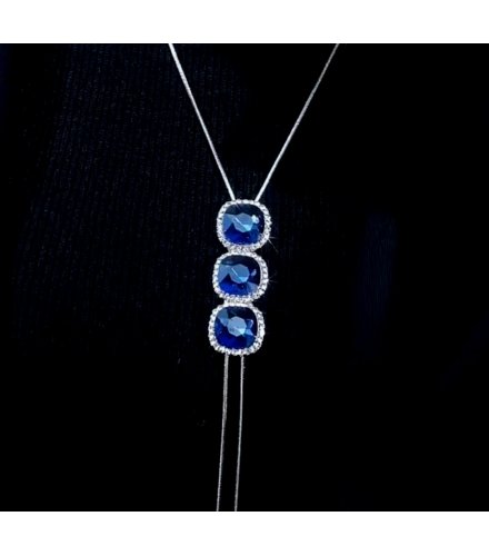N2680 - Butterfly Droplet Gemstone Necklace