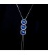 N2680 - Butterfly Droplet Gemstone Necklace