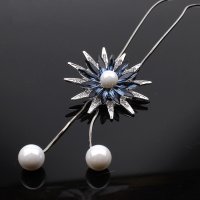 N2681 - Pearl Flower Pendant Necklace