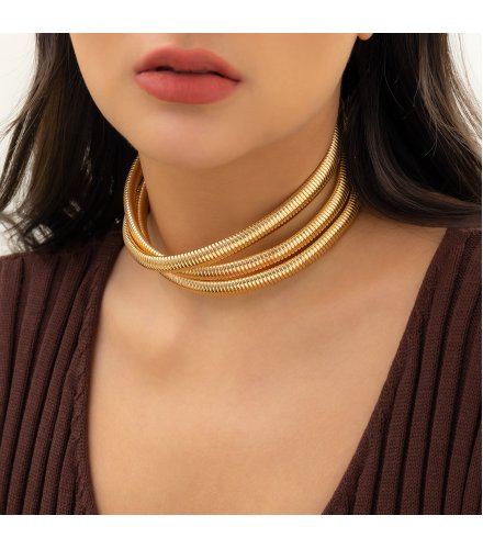 N2694 - Simple Fashion Multi-layer Collar Necklace