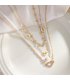 N2696 - Fashion Pearl Daisy Necklace Set