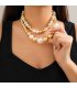 N2697 - Choker Short Punk Pearl Necklace N2697 - Choker Short Punk Pearl Necklace