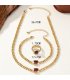 N2699 - Glazed Diamond Gemstone Necklace N2699 - Glazed Diamond Gemstone Necklace