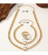 N2700 - Glazed Diamond Gemstone Necklace