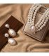 N2701 - Retro Oval Super Flash Pearl Bride Necklace N2701 - Retro Oval Super Flash Pearl Bride Necklace