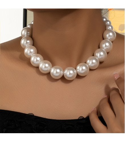 N2703 - Retro Beaded Chain Necklace