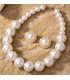 N2709 - French Style Three-piece Pearl Necklace Set