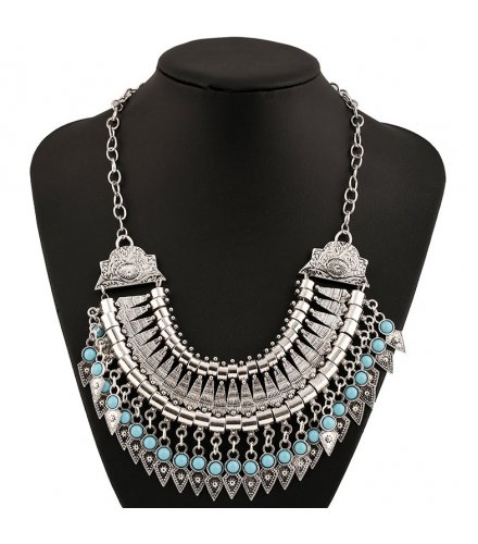 N2722 - American Retro Tassel Coin Necklace 