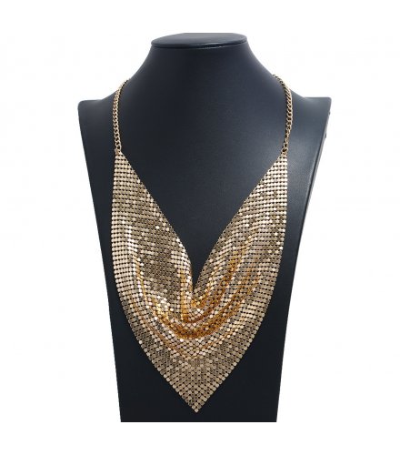 N2723 - Triangle Towel Aluminum Cloth Silk Scarf False Collar Necklace N2723 - Triangle Towel Aluminum Cloth Silk Scarf False Collar Necklace