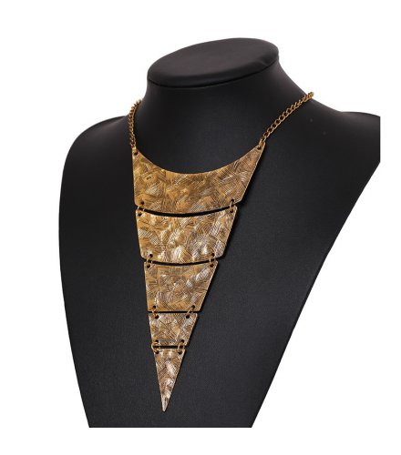 N2724 - Retro geometric multi-layer Necklace 