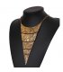 N2724 - Retro geometric multi-layer Necklace 