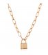 N2725 - American personality fashion cold wind lock element Necklace
