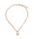 N2725 - American personality fashion cold wind lock element Necklace
