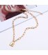 N2725 - American personality fashion cold wind lock element Necklace