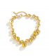 N2733 - Creative round beads imitation pearl tassel necklace