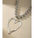 N2735 - Simple round beads love pendant necklace