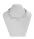 N2738 - Geometric choker twist design Necklace