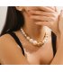 N2740 - Large beads fashion short necklace 
