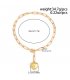 N2744 - Peach cool love pendant Necklace